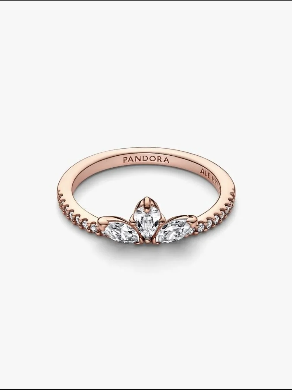 Pandora Sparkling Herbarium Cluster Ring14k rose gold plating 182392c01-56
